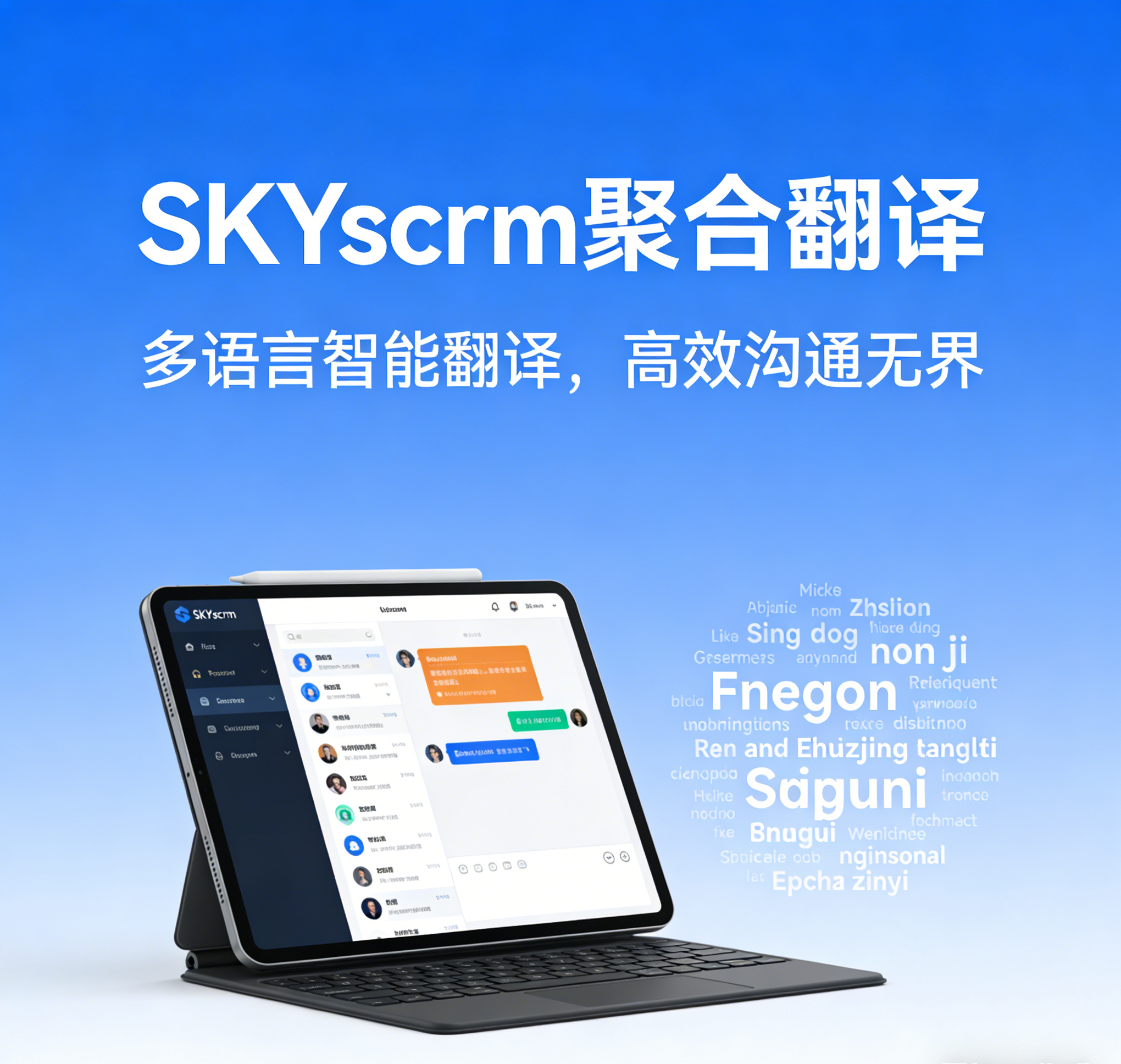 AI_驱动多语交互_SKYscrm_聚合翻译打通全球客户连接 图1 AI_驱动多语交互_SKYscrm_聚合翻译打通全球客户连接 图1