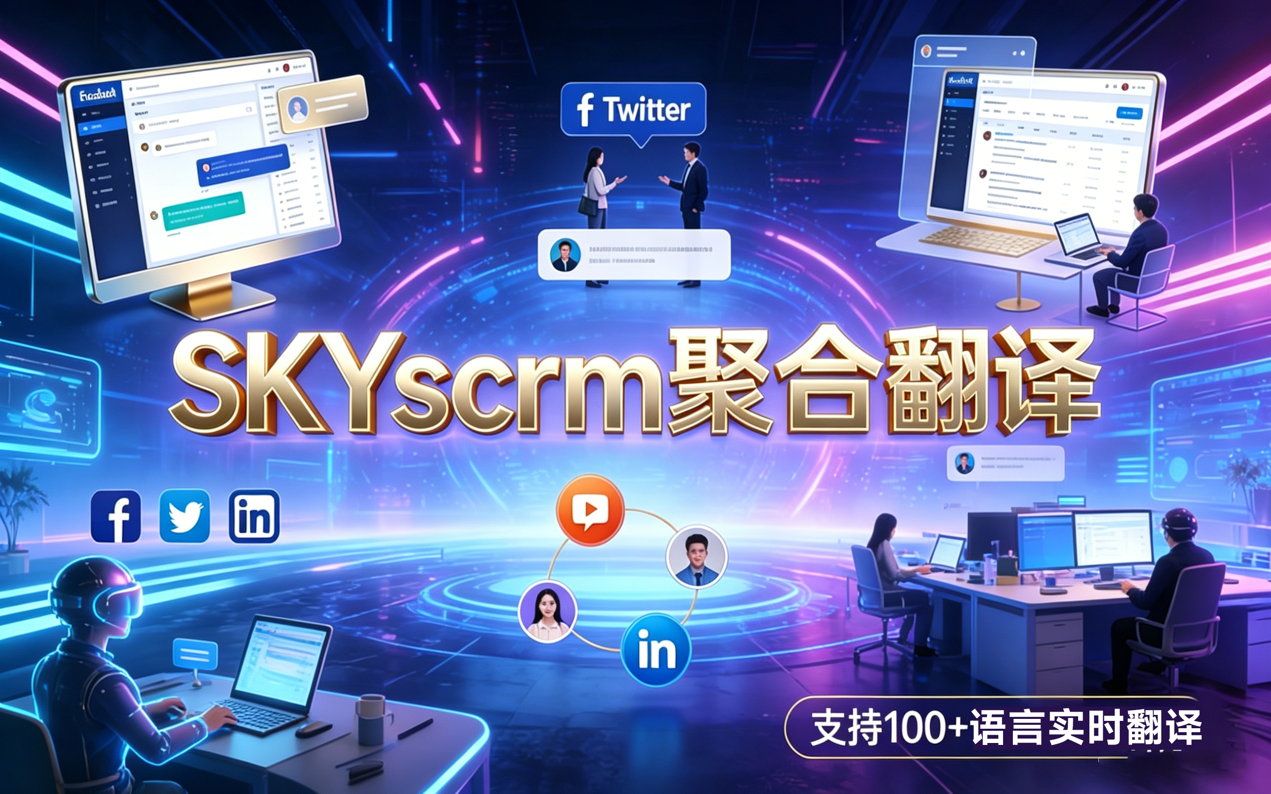 AI 驱动多语交互 SKYscrm 聚合翻译打通全球客户连接