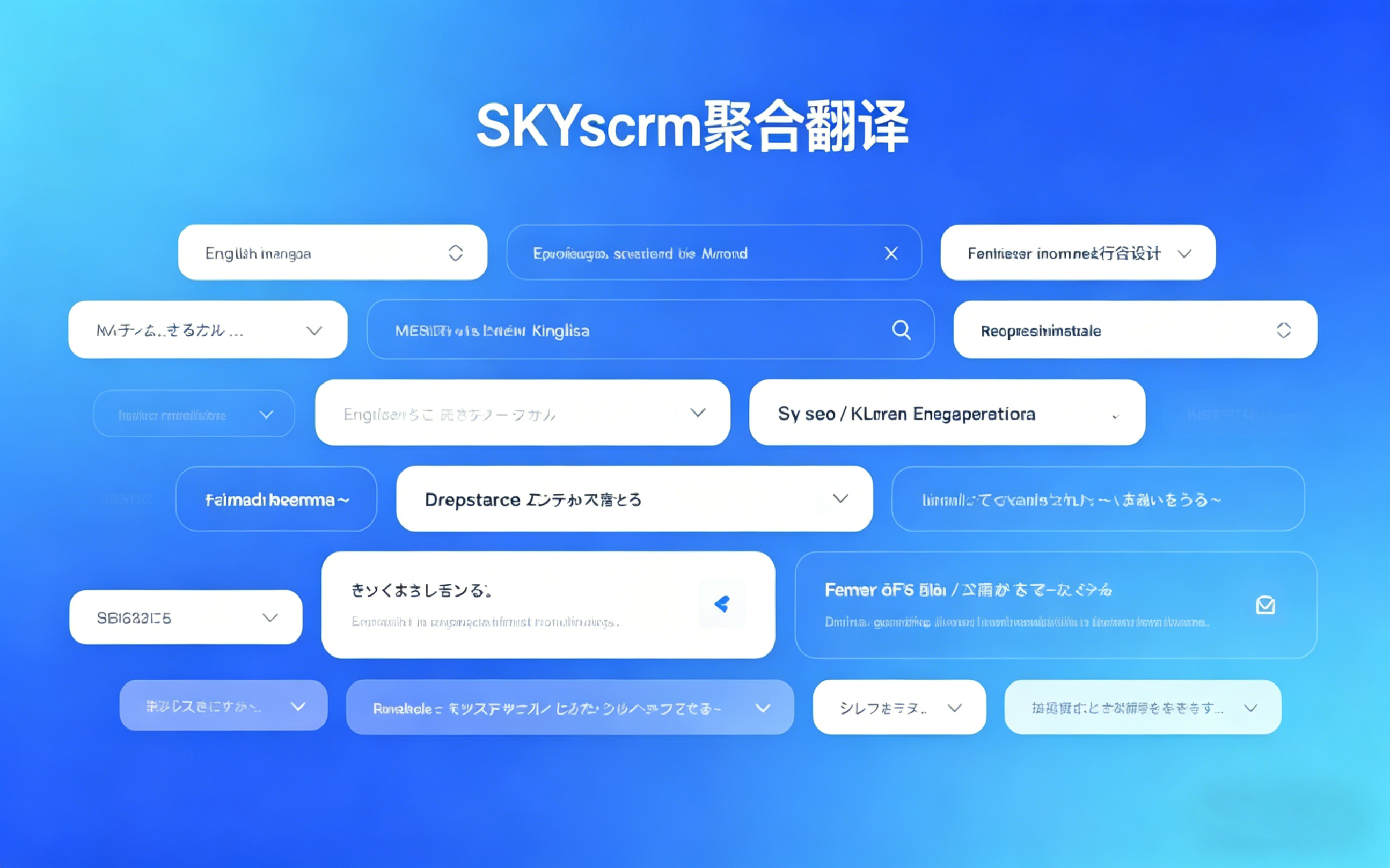 SKYcrm 聚合翻译重磅上线 助力企业跨境沟通再升级