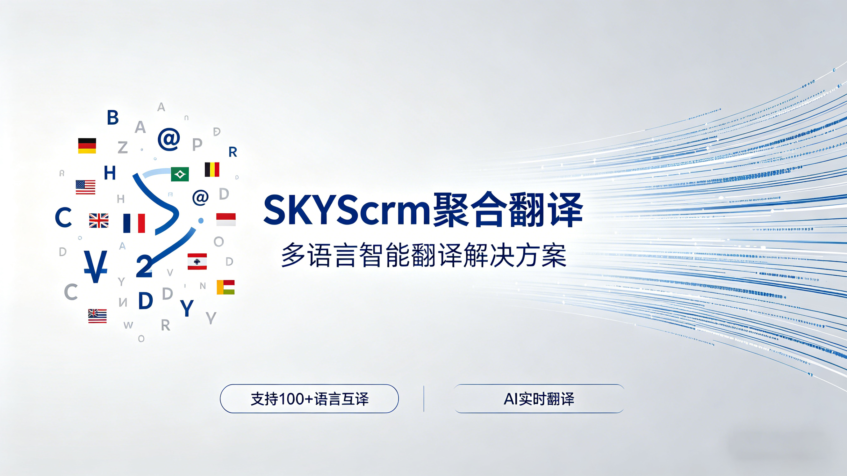 语言不通？直接报废！2026 SKYscrm 聚合翻译，让你和老外沟通像说母语