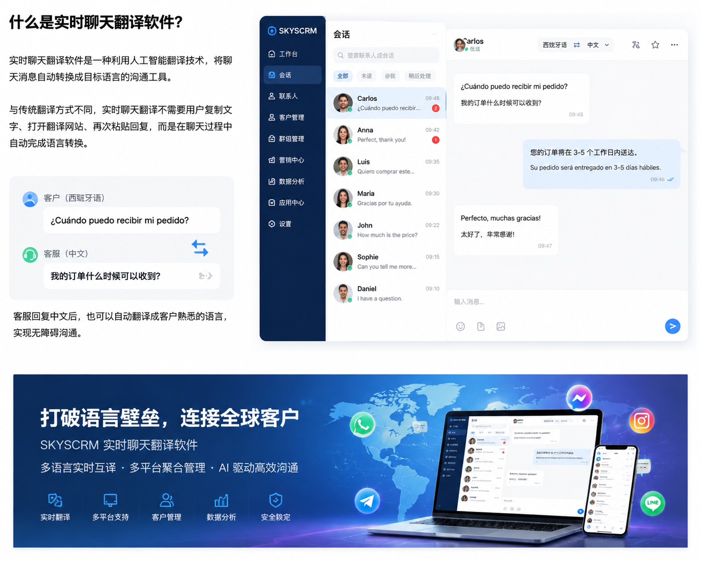 实时聊天翻译软件推荐:帮助跨境企业实现全球客户无障碍沟通 图1 实时聊天翻译软件推荐:帮助跨境企业实现全球客户无障碍沟通 图1